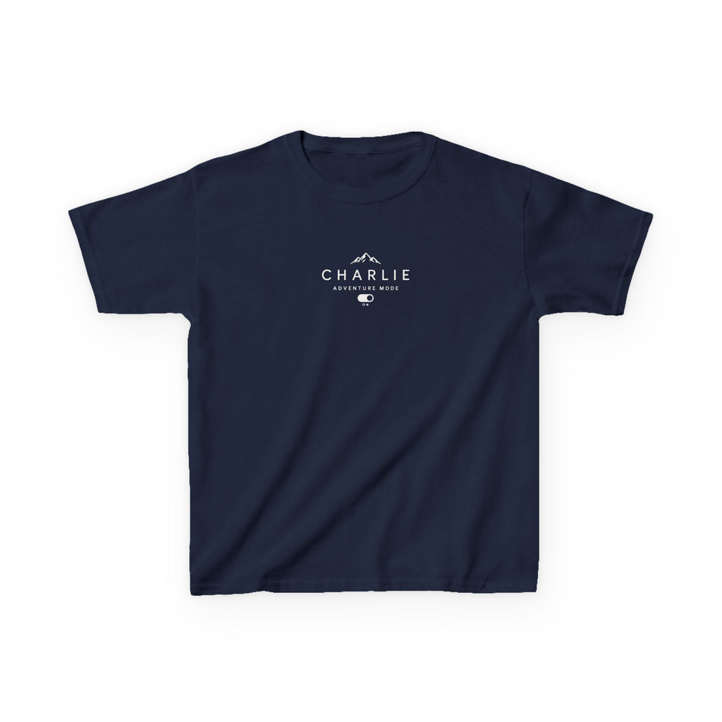 Personalised Adventure Kids Tee — Mountain Logo Children's Shirt