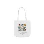 Personalised Floral Canvas Tote Bag — Mum's Garden Gift for Mum