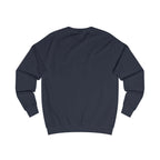 New French navy crewneck sweatshirt back, long sleeves, no visible front print