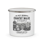 Personalised Enamel Camping Mug — "The Best Memories Are Made on Country Walks"