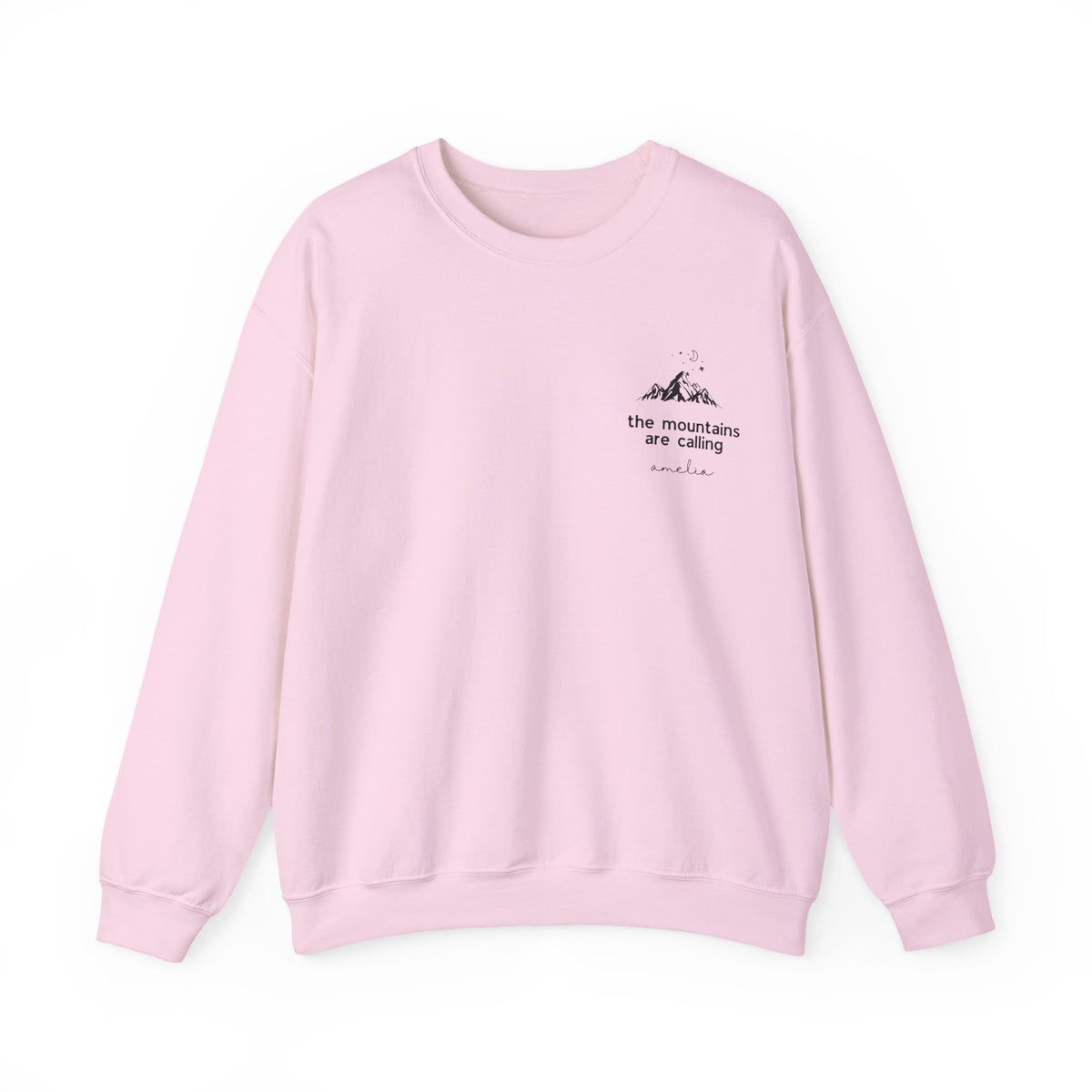 Personalised The Mountains Are Calling Sweatshirt