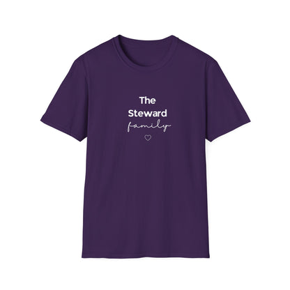 Family T-Shirt | Personalised Script Tee | Custom Last Name Gift