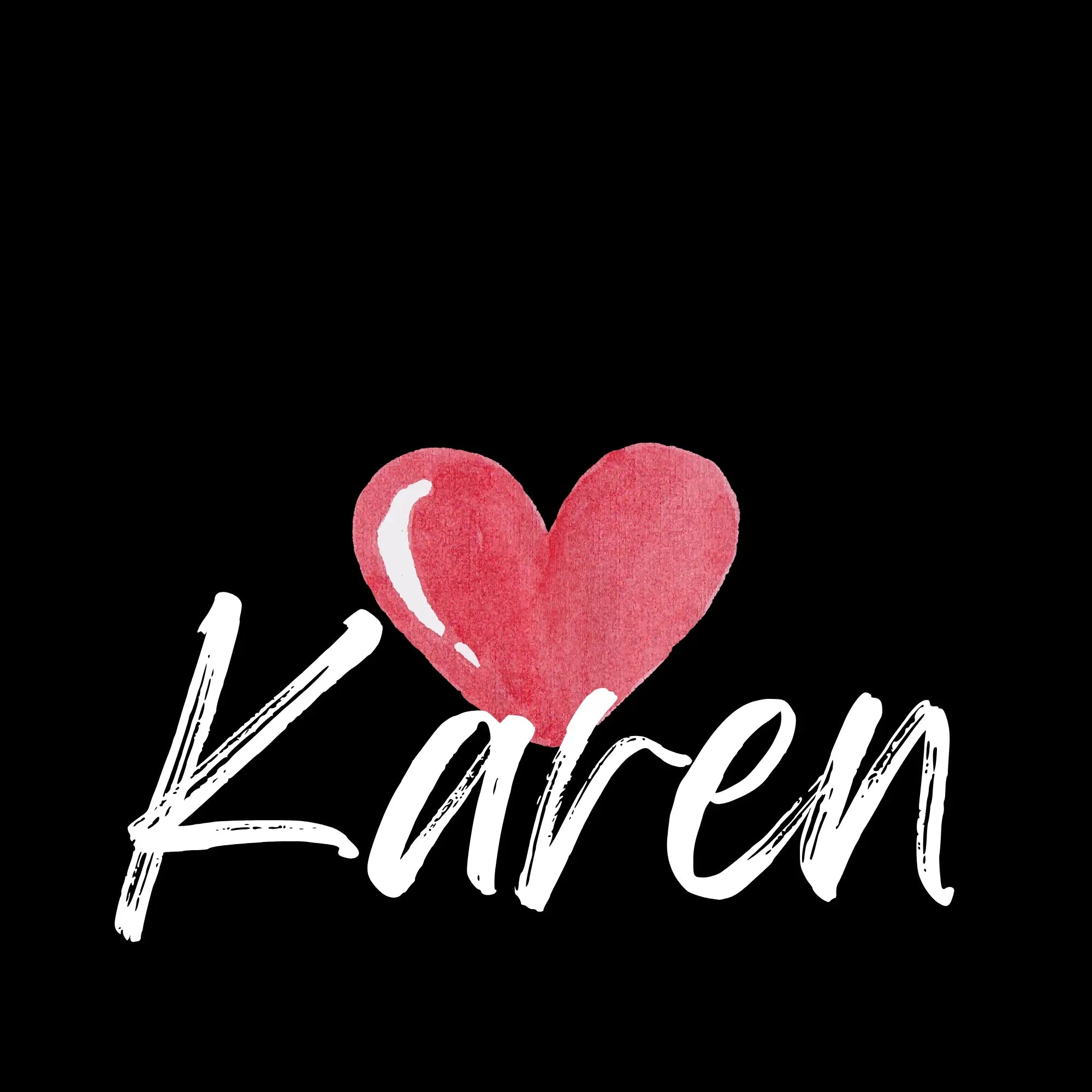 Personalised Heart Tote Bag | Add Any Name | Cute Custom Gift - Alley Crafters