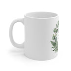 Personalised Best Man Mug | Greenery Wreath Wedding Gift with Name & Date UK