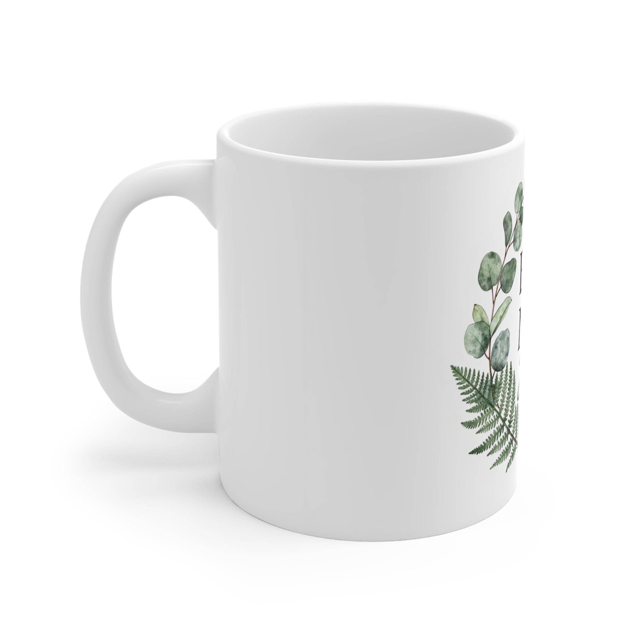 Personalised Best Man Mug | Greenery Wreath Wedding Gift with Name & Date UK