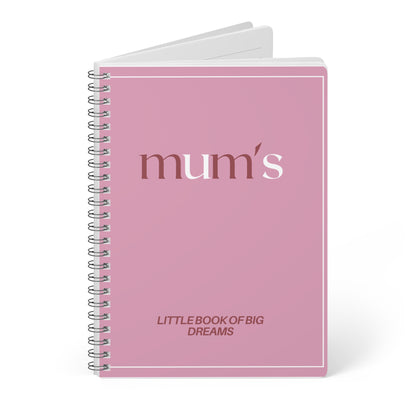 Mum's A5 Notebook | Personalise with Any Text | Custom Pink Journal