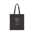 Black canvas tote bag with handles; “made in 1993” and “still iconic” text