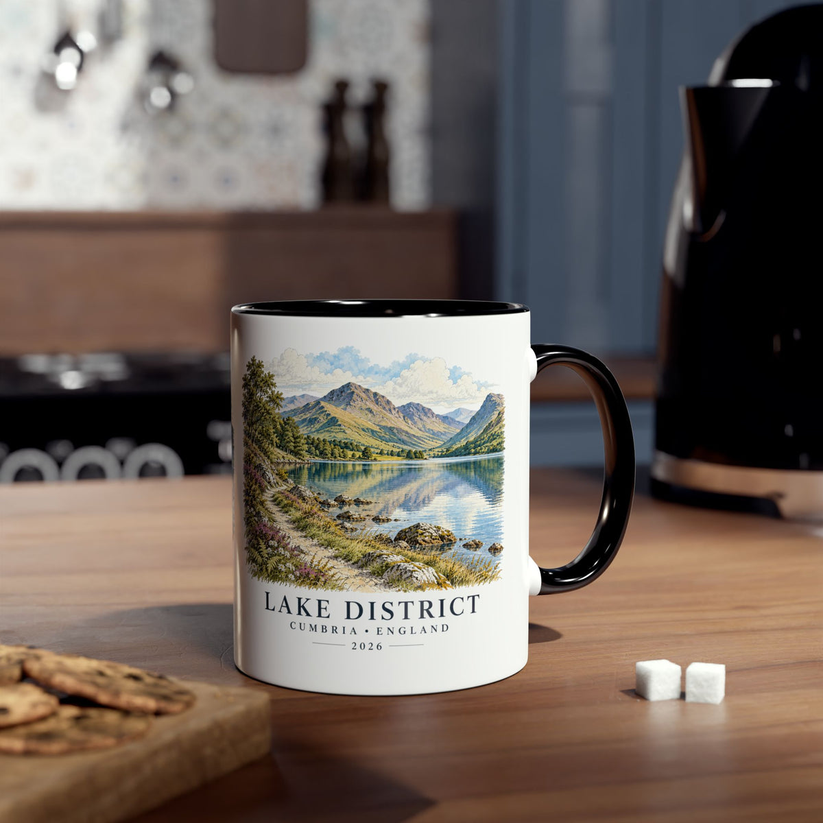 Personalised Lake District Mug – Two-Tone Ceramic, 11oz