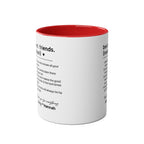 Best Friends Definition Coffee Mug — Personalized Friendship Gift (11oz Two-Tone)