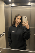 Alley. Minimalist Chest Logo Hoodie — Lightweight White Pullover - AlleyCrafters