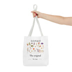 Personalised Floral Tote Bag — Custom Name & Year Garden Tote Gift