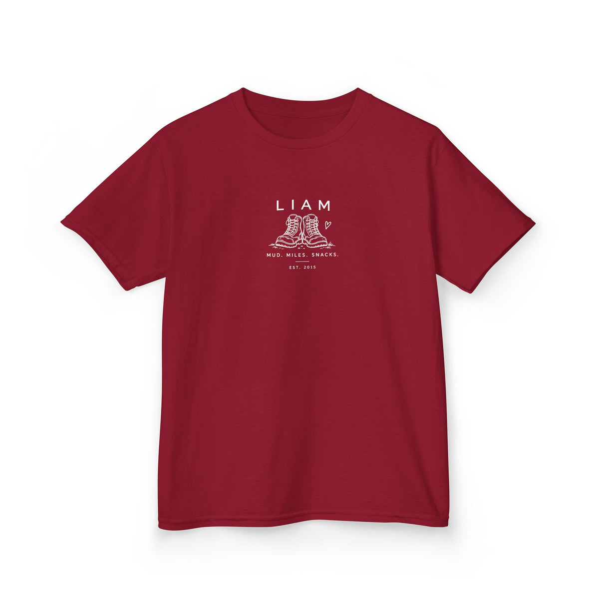 Personalised Hiking Boots Kids T-Shirt | Children's Graphic Tee with Name