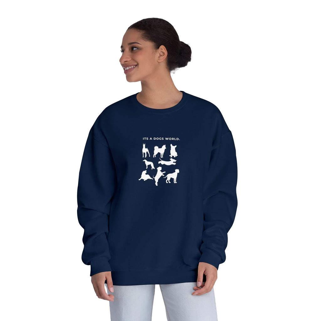It’s a Dog’s World | Dog Lover Sweatshirt UK - Alley Crafters