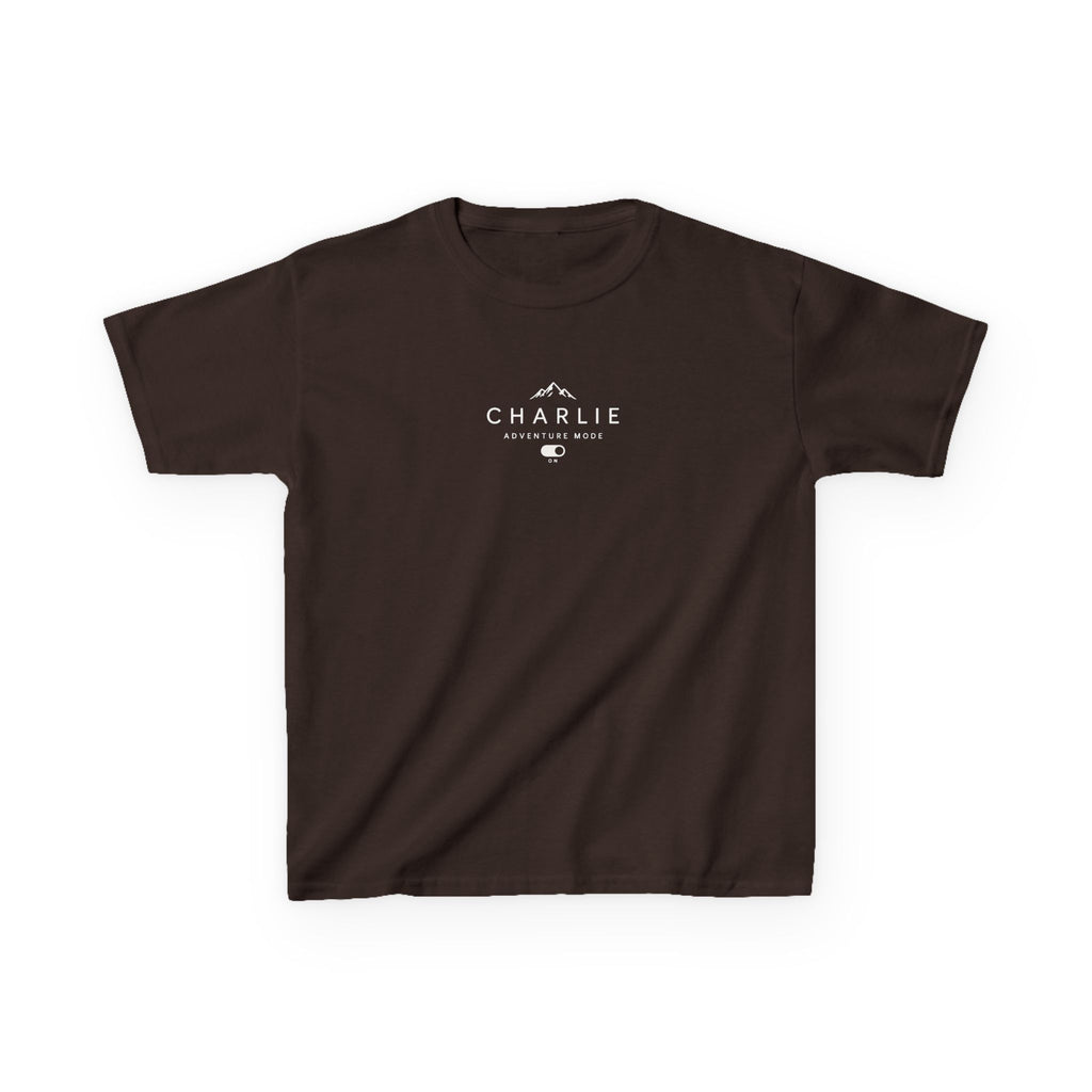Personalised Adventure Kids Tee — Mountain Logo Children's Shirt