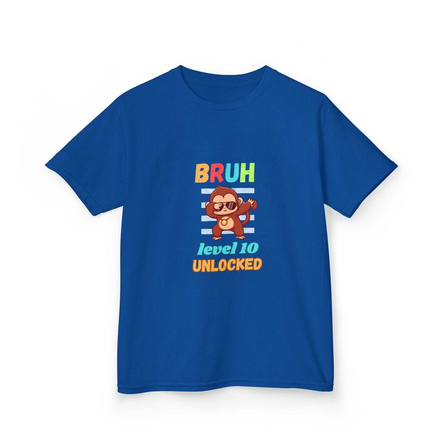 Kids Gaming Tee - BRUH Level (Age) Unlocked
