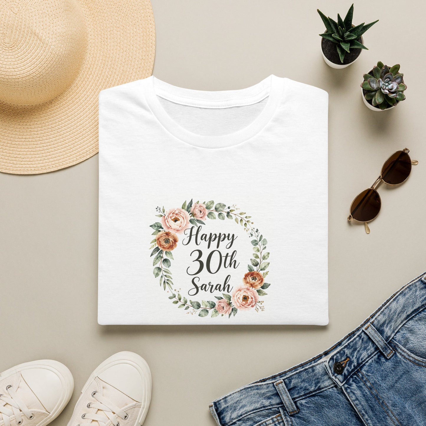 Personalised Birthday T-Shirt — Custom Age & Name