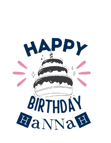 Black birthday sweatshirt graphic with “Happy Birthday” cake and burst icons