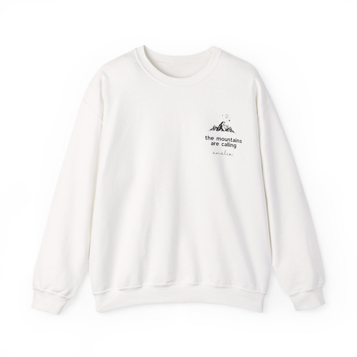 Personalised The Mountains Are Calling Sweatshirt