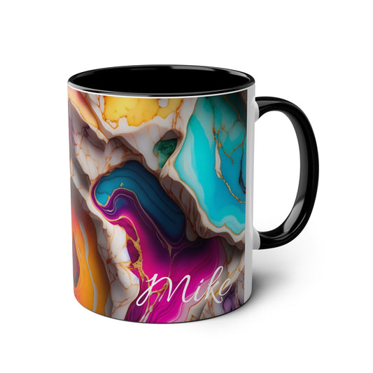 Personalised Marble ink Coloured Mug!