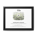 Personalised Wildflower Name Canvas Print — You're One in a Million - AlleyCrafters