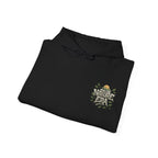 Charcoal pullover hoodie with Nature Era chest logo and drawstring hood