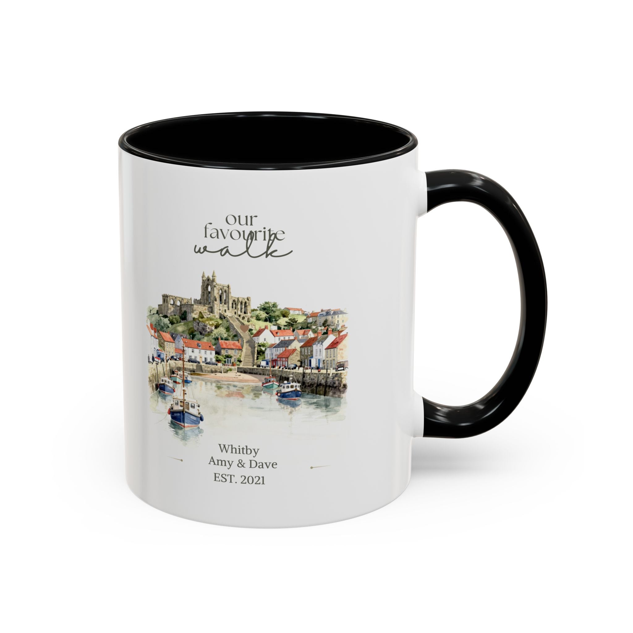 Personalised Our Favourite Walk Mug | Watercolour Keepsake Gift