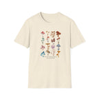 Mushroom T-Shirt – Vintage Botanical Fungi Print - #AlleyCrafters