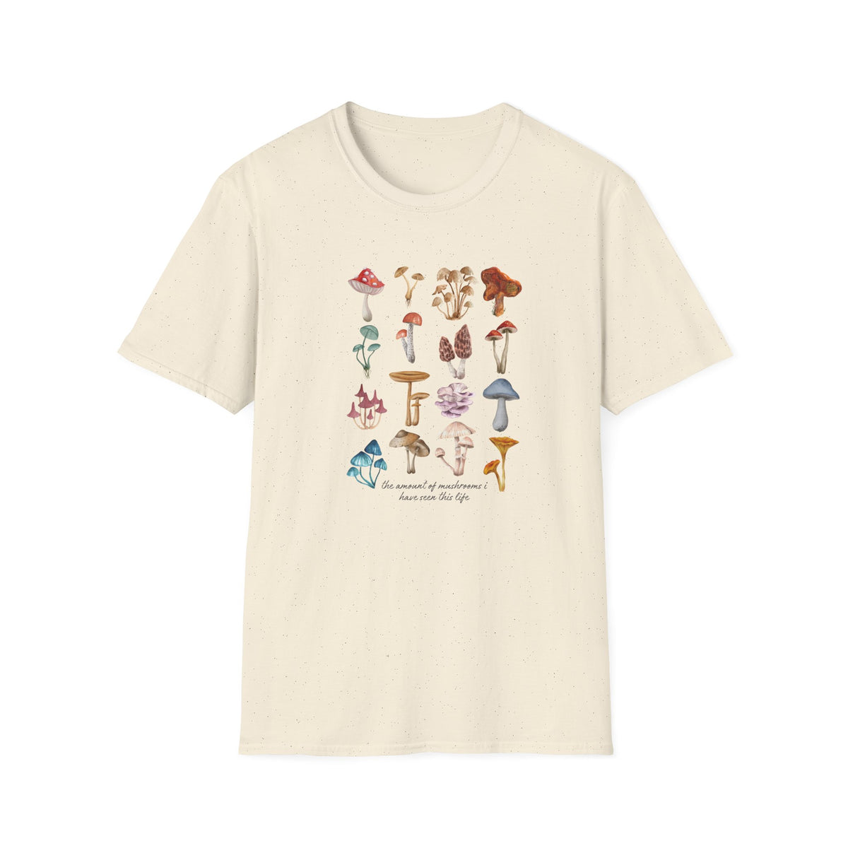 Mushroom T-Shirt – Vintage Botanical Fungi Print - #AlleyCrafters