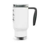 Personalised 'Not Lost, Just Taking the Scenic Route' Travel Mug | 14oz Stainless Steel
