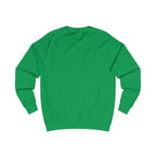 Green sweatshirt back view, plain