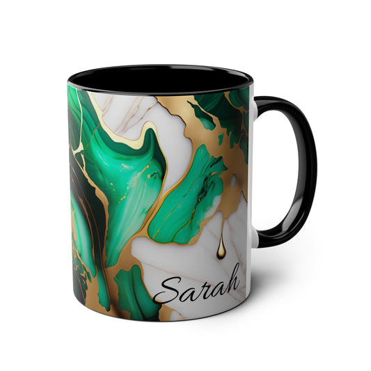 Marble Ink Green & Gold