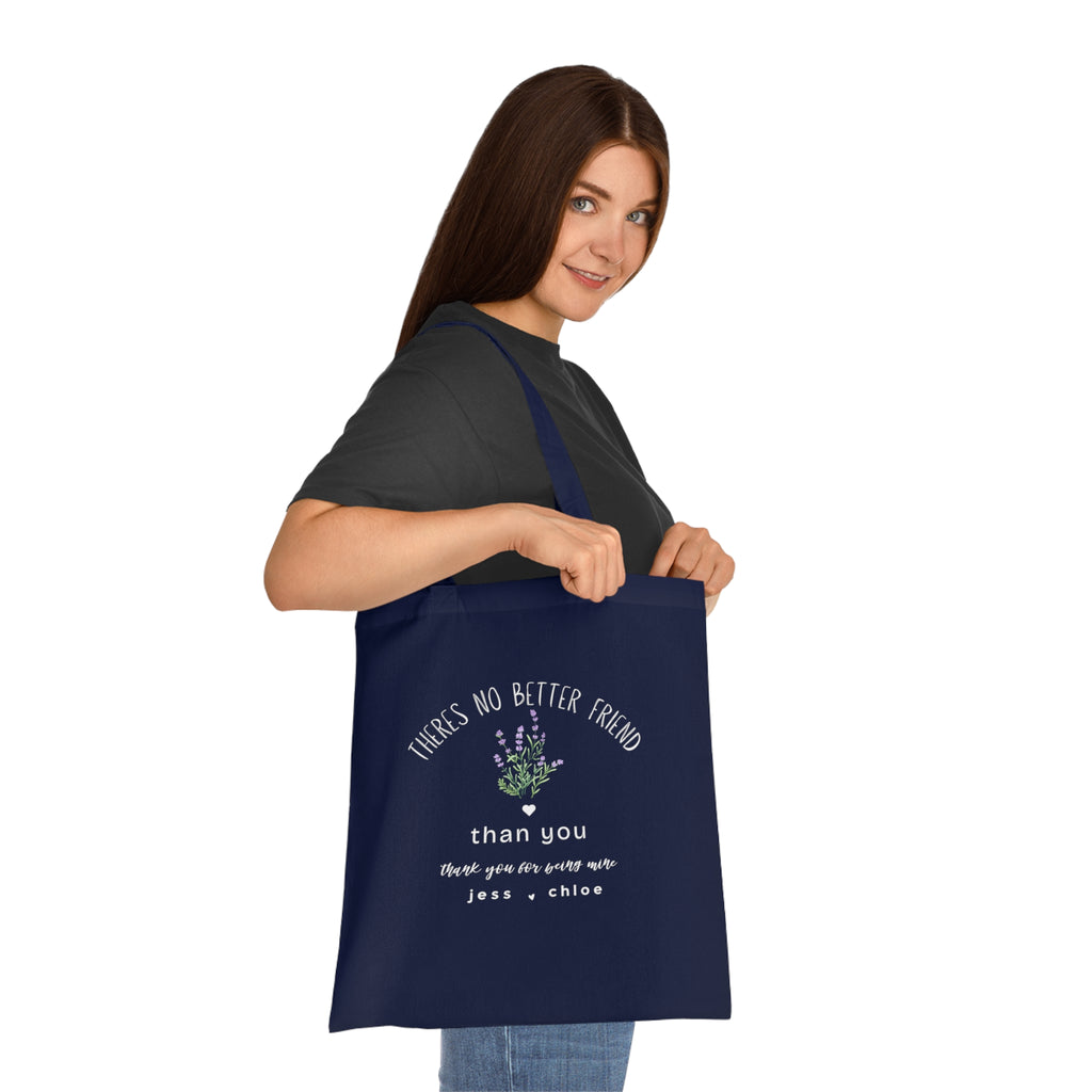 Personalised 'There's No Better Friend' Lavender Tote Bag | Custom Gift for Her