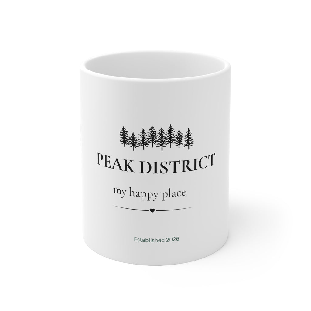 Personalised 'My Happy Place' Mug — Custom Location, Name & Year - AlleyCrafters