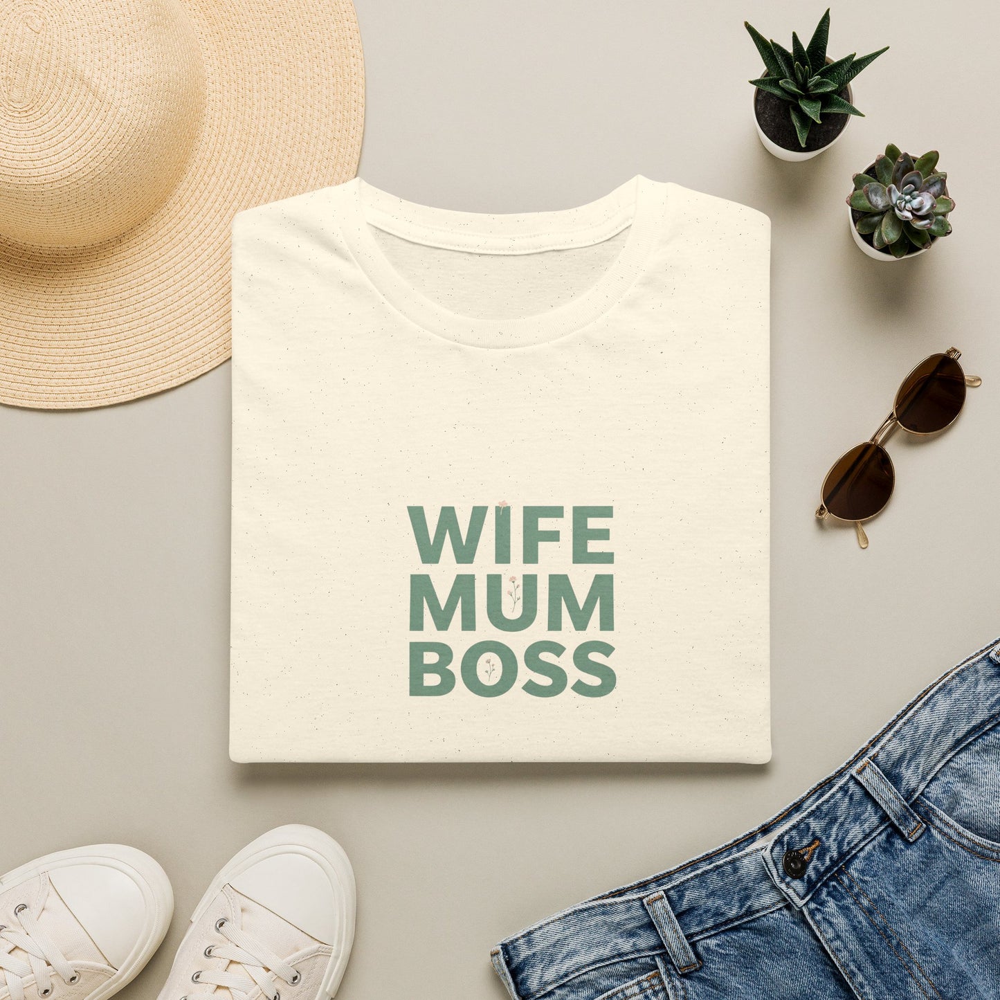 Wife Mum Boss T-Shirt — Empowered Mom Graphic Tee