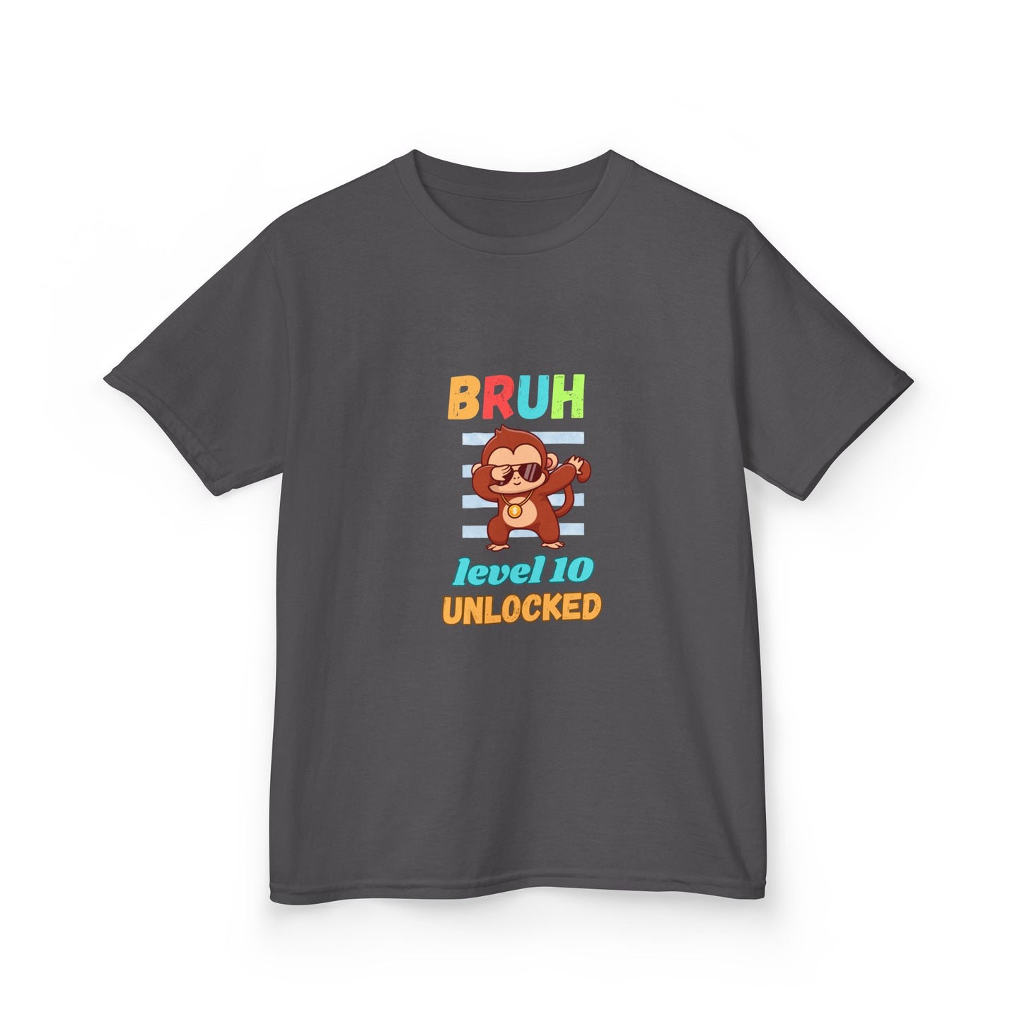 Kids Gaming Tee - BRUH Level (Age) Unlocked