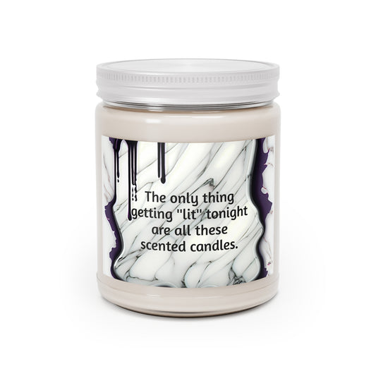 The only thing getting ''lit'' tonight, are all these scented candles, 9oz