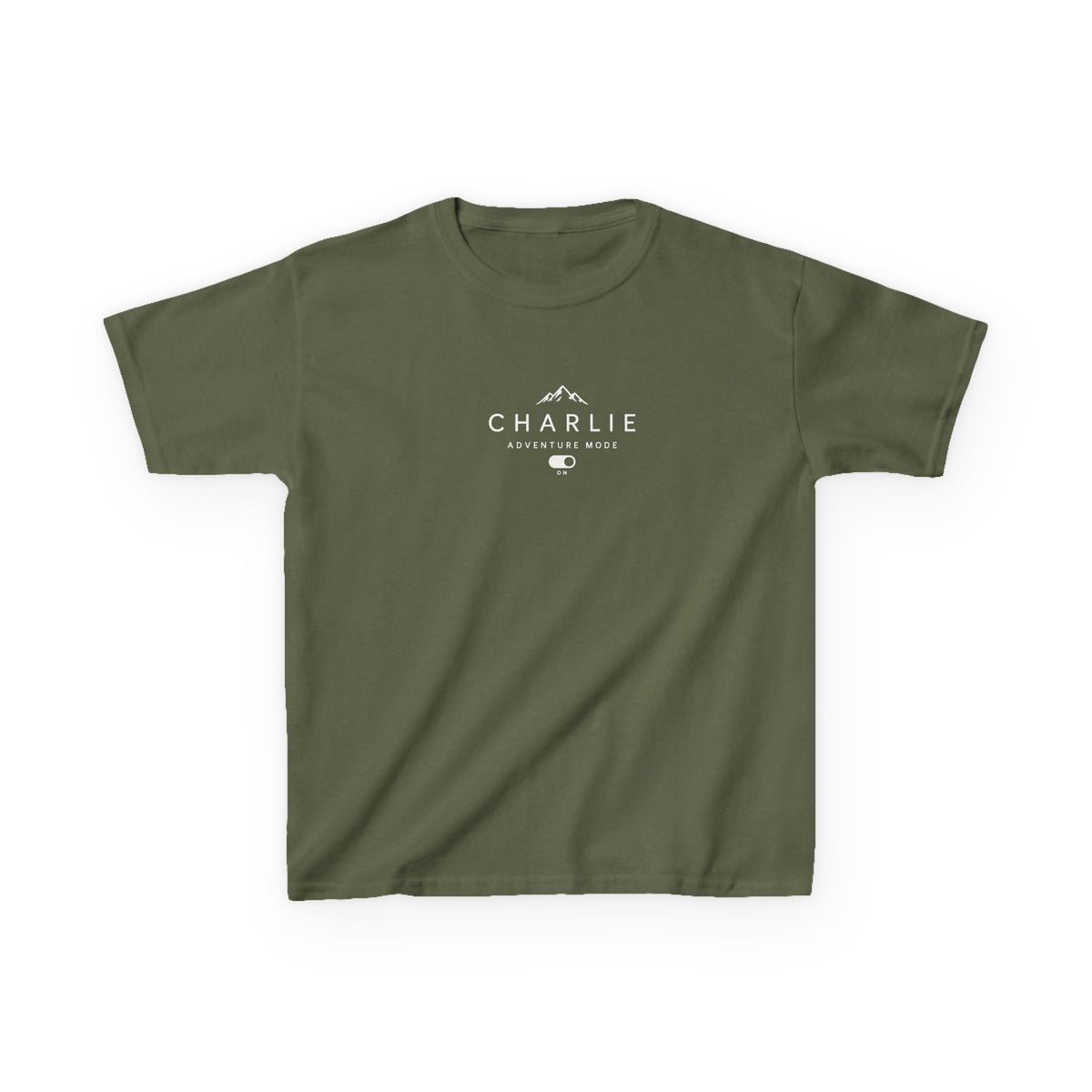 Personalised Adventure Kids Tee — Mountain Logo Children's Shirt