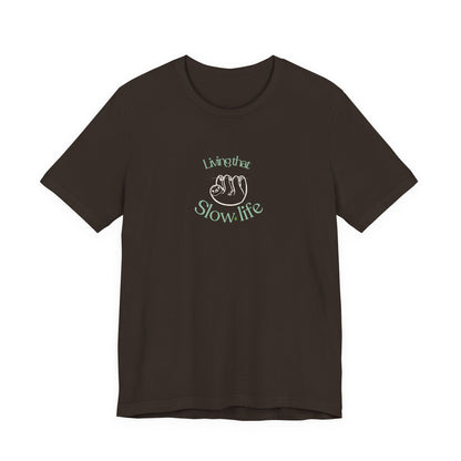 Living That Life T-Shirt | Slow Life, Plant Life & Cat Life Graphic Tee