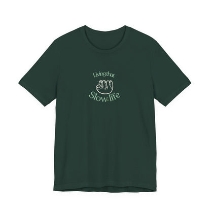 Living That Life T-Shirt | Slow Life, Plant Life & Cat Life Graphic Tee