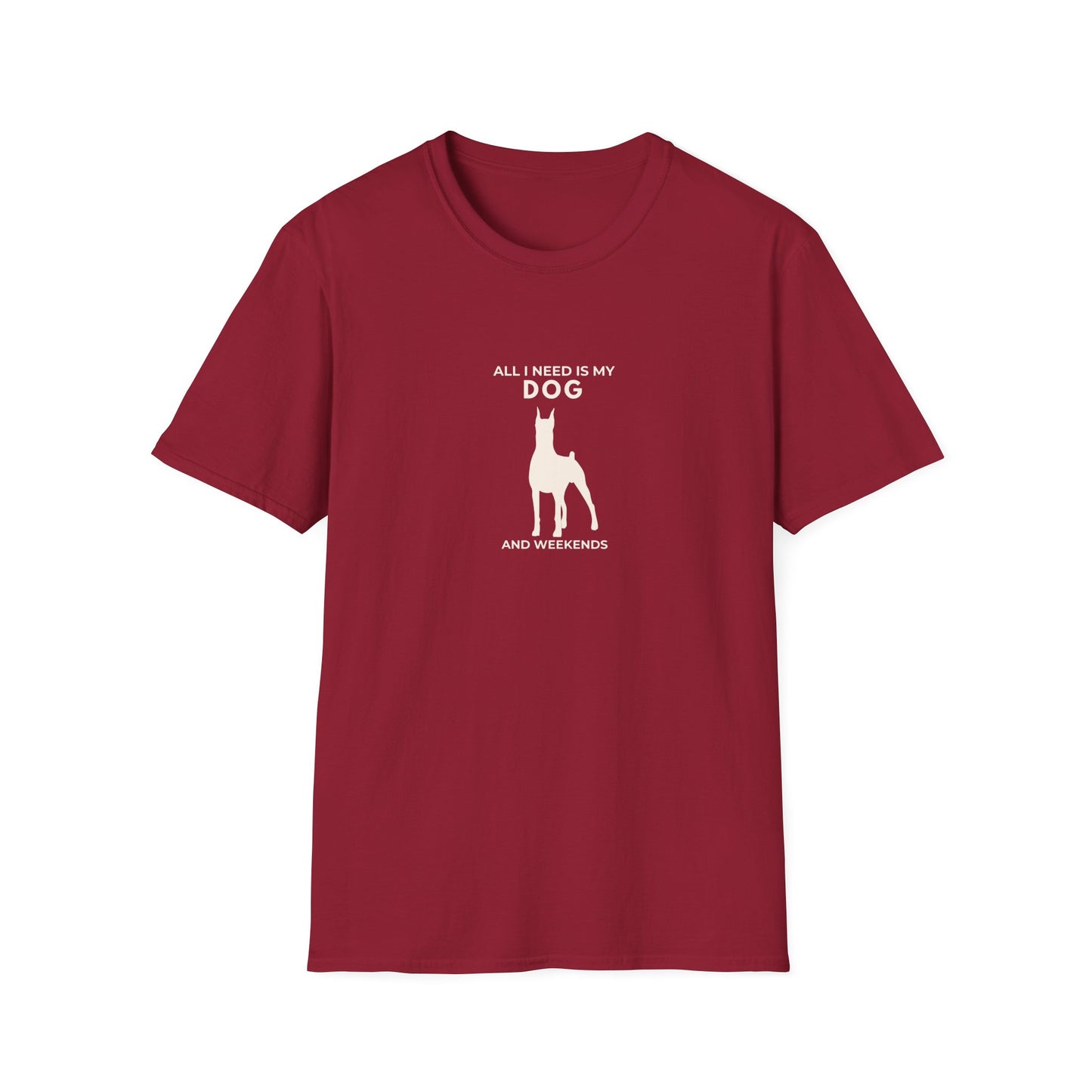 Personalised Dog Lover T-Shirt — "All I Need Is My Dog and..." Custom Gift