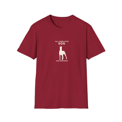 Personalised Dog Lover T-Shirt — "All I Need Is My Dog and..." Custom Gift