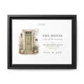 Personalised House Name Canvas Print — New Home & Housewarming Gift - AlleyCrafters