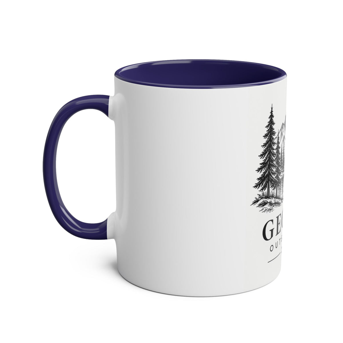 Personalised Mountain Mug | Custom Name Gift for Hikers