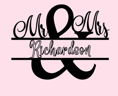 Hooded Sweatshirt - Mr & Mrs Design