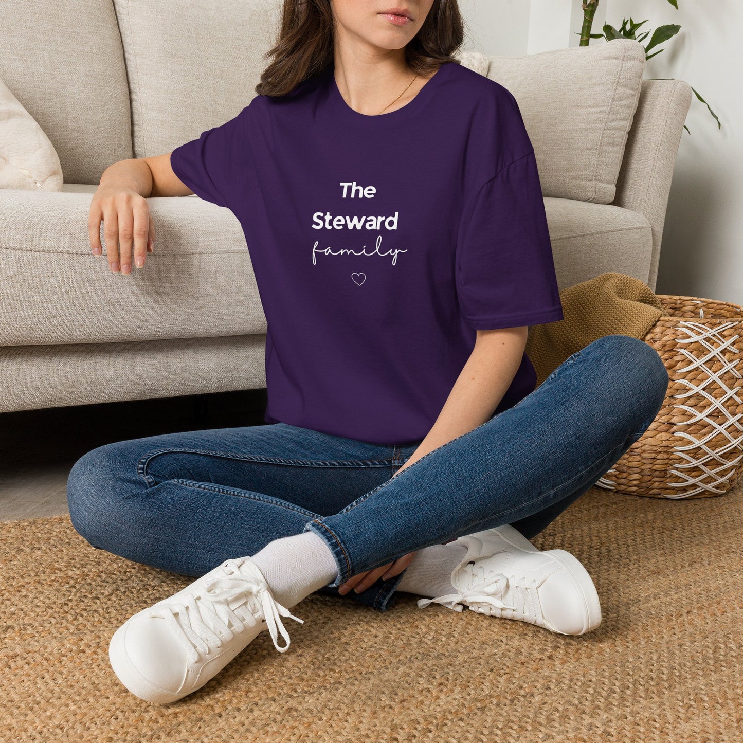 Family T-Shirt | Personalised Script Tee | Custom Last Name Gift