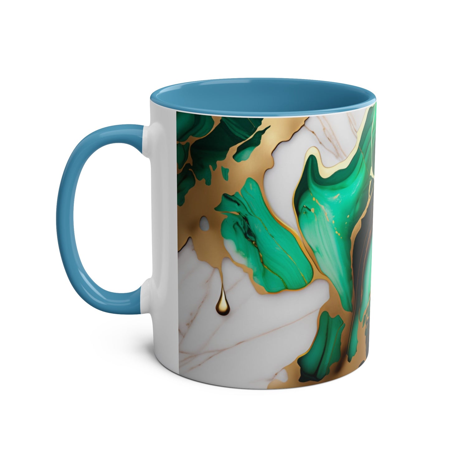 Marble Ink Green & Gold