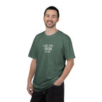 Green T-shirt with 'I GOT THIS FROM MY KIDS' print