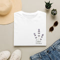 Personalised Lavender Sprig T-Shirt | Custom Name & Year | Botanical Gift for Her