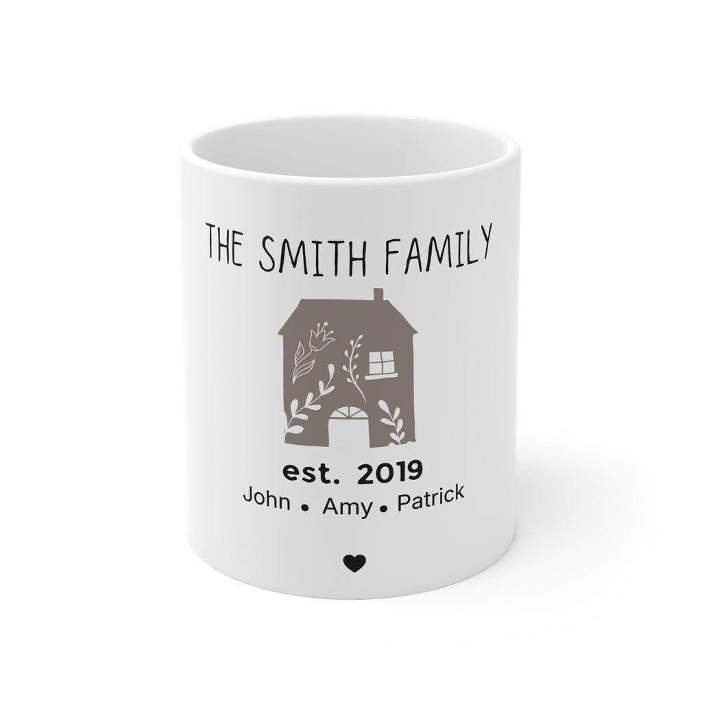 Personalised Family Mug | The _____ Family Est. Year | Custom Names Gift