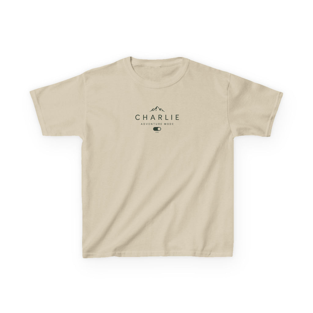 Personalised Adventure Kids Tee — Mountain Logo Children's Shirt